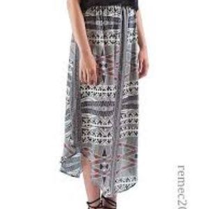 NWT Lisa & Lucy Made in NYC Silk Midi-Skirt